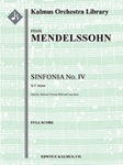 Sinfonia No. IV in C minor [String Orchestra, Ensemble Works]