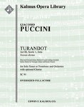 Turandot: Act III, Scene 1, Aria: Nessun dorma (short and extend concert endings) [2+Picc.2+EH.2+BCl