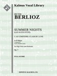 Summer Nights, Op. 7 (Les nuits d'ete): 5. Au Cimitiere: Clair de lune (original key of D) [2.0.2.0:
