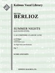 Summer Nights, Op. 7 (Les nuits d'ete): 5. Au Cimitiere: Clair de lune (original key of D) [2.0.2.0: