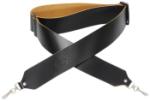 Levy's Leathers M9-BLK 2" black leather banjo strap metal clips