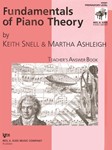 Fundamentals Of Piano Theory Teacher's Answer Book Prep