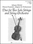 DUO FOR TWO SOLO STRINGS AND STRING ORCHESTRA-SCORE