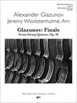 GLAZUNOV: FINALE FROM STRING QUARTET,OP39 - SCORE