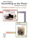Succeeding at the Piano Teacher's Guide Preparatory & Grade 1