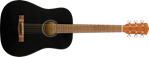 FENDER FA-15 3/4 Scale Steel with Gig Bag, Walnut Fingerboard, Black