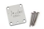 Fender 4-Bolt American Series Guitar Neck Plate (Chrome)