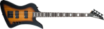 Jackson 2919091598 JS Series Kelly  Bird Bass IV JS2, Tobacco Burst