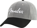 Fender Hipster Dad Hat, Gray and Black, One Size