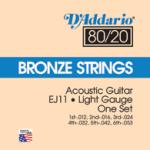 EJ11 D'Addario Acoustic Gtr String Set - Light Gg.