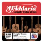 D'Addario Phosphor Bronze Guitar String Set EJ17 - Med. Gg.