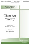 THOU ART WORTHY SATB w/opt. Brass