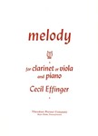 Melody For Clarinet Or Viola and Piano