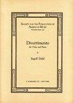 Divertimento For Viola and Piano