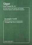Gigue (From Sonata No. 9) For Solo Flute Or B-Flat Clarinet and Variable Woodwind Quartet, With Opti