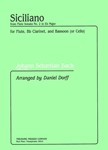 Siciliano From Flute Sonata No. 2 In E-Flat Major - for Flute, B-Flat Clarinet, and Bassoon (Or Cell