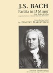 Partita In D Minor (Bwv 1013) For Solo Cello