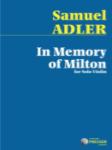 In Memory Of Milton [violin]