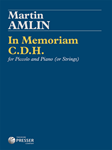 In Memoriam CDH For Piccolo And Piano [piccolo] Amlin