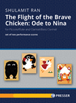 The Flight of the Brave Chicken: Ode to Nina after "The Brave Chicken confronts the Ogre," four panels by Nina Frenkel (1972-2016)