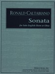 Sonata For Solo English Horn Or Oboe
