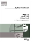 Panels Simple Songs Without Words For Soprano Saxophone And Piano