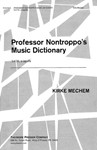 Professor Nontroppo's Music Dictionary