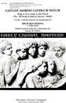 Cantate Domino Canticum Novum Sing A New Song To The Lord (No. 18 From "Cantica Sacra," 1662) - S.A.