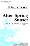 After Spring Sunset For S.A.T.B. Chorus, A Cappella On Japanese Poems