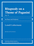 Presser Liebermann             Rhapsody on a Theme of Paganini for Piano and Orchestra