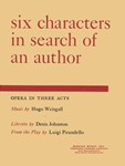 Six Characters In Search Of An Author Opera In Three Acts - Full Score (Text In English and German)