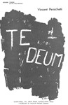 Te Deum For Chorus (S.A.T.B.) and Orchestra (Vocal-Piano Score)