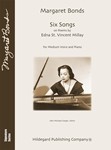 Six Songs on Poems by Edna St. Vincent Millay for medium voice