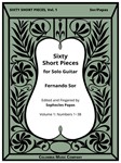 60 Short Pieces For Guitar  Volume 1