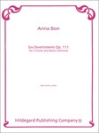 Six Divertimenti For 2 Flutes and Basso Continuo