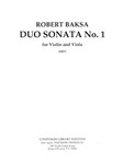Duo Sonata No.1 for Violin and Viola