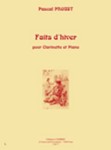 Faits D'Hiver Pour Clarinette Et Piano