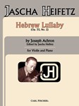 Hebrew Lullaby Op. 35, No. 2