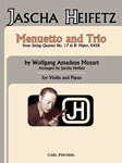 Menuetto From String Quartet No. 17 In Bb Major, K458