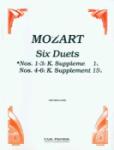Carl Fischer Mozart   6 Duets Op 75 Book 1 - Flute Duet