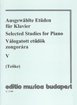 SELECTED STUDIES Vol.5 for Piano