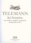 Sei sonatine for violin and harpsichord (piano)