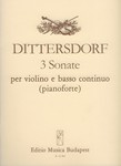 3 sonate per violino e basso continuo (pianoforte)