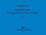 Meditatio in Memoriam Kodaly Zoltan