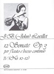 12 Sonatas for Flute and Basso Continuo, Vol.4 No. 10-12.