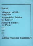 Selected Studies for Piano Vol.3 Virtuosic Studies