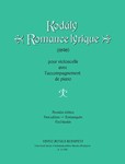 Romance lyrique (1898) pour violoncelle avec l'accompagnement de piano First edition