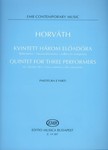 Quintet for three performers for clarinet (Sib) / bass clarinet, cello and piano
