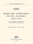 Letters from X - Fax from X - For 51 to LI for flute, double bass and percussion