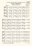 Nunc dimittis for mixed choir